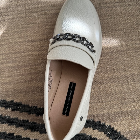 French Connection Tatiana Cream Loafers, Women's Size 6, NWOT - Picture 5 of 10